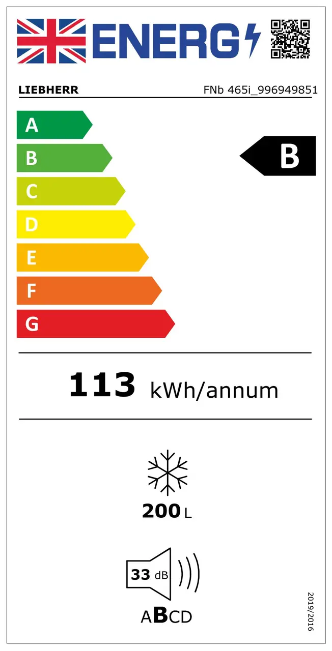 FNb 465i Prime NoFrost Freestanding freezer with NoFrost and